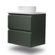 Mueble de baño pequeño Nivo Bruntec 2 cajones suspendido principal 1