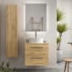 Conjunto mueble de baño con lavabo sobre encimera Moria Salgar ambiente 7