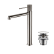 Pack Grifo de lavabo caño alto Line Imex + Válvula click-clack principal 5