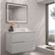 Mueble de baño con encimera piedra compactada mismo color Limo de Bruntec principal 7