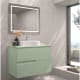 Mueble de baño con encimera piedra compactada mismo color Limo de Bruntec principal 8