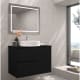 Mueble de baño con encimera piedra compactada mismo color Limo de Bruntec principal 3