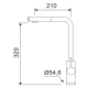 Grifo de cocina Baikal Lluvibath Croquis 1