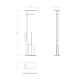 Portaescobillero suelo con portarrollos Combi Flat de Cosmic croquis 8