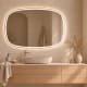 Espejo de baño con luz LED Leda Bruntec principal 3