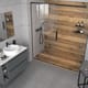 Platos de ducha de resina decorados Design 3D Madera Rústica Bruntec ambiente 7
