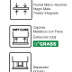 Conjunto mueble de baño frente cristal mate Koba Sanchís opción 6