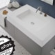 Lavabo sobre encimera Amy Bruntec detalle 2
