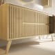 Mueble de baño madera maciza con encimera de solid surface Alpes 13 Bruntec detalle 2