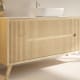 Mueble de baño con encimera de solid surface Alpes 13 Bruntec detalle 3