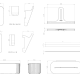 Set modular para ducha con guía de pared Alife de Cosmic croquis 7