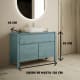 Mueble de baño con encimara de madera maciza Laponia Bruntec croquis 5