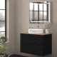 Mueble de baño con encimera de madera Lia Bruntec colores principal 2