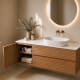 Mueble de baño Alpes 21 Bruntec con encimera Solid Surface blanca detalle 8