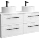 Conjunto mueble de baño Runa Salgar con lavabo sobre encimera principal 3