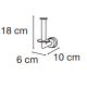 Portarollo de baño Arena de Mediterranea de baño croquis 1