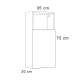 Columna de baño Etna Bruntec croquis 4