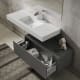 Conjunto mueble de baño con lavabo Solid y cajonera Nomad Viso Bath detalle 1