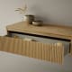 Cajonera con encimera de madera Alpes Bruntec detalle 2