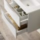 Mueble de baño con encimera de madera Landes Coycama detalle 3