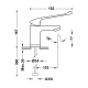 Grifo de lavabo PMR Medical de Tres croquis 1