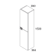 Columna de baño Fortuna Bruntec croquis 4