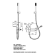 Grifo de ducha y baño Monza de Imex croquis 11