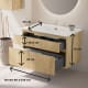 Conjunto de mueble de baño de madera maciza Alpes 17 Bruntec croquis 4