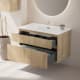 Conjunto de mueble de baño de madera maciza Alpes 17 Bruntec detalle 2