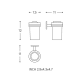 Portacepillos de baño Duo Round Cosmic croquis 2