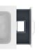 Conjunto completo mueble de baño fondo reducido 35 cm Hone Amizuva detalle 10