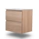 Conjunto de mueble de baño pequeño Nivo Bruntec 2 cajones suspendido principal 1