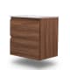 Conjunto de mueble de baño pequeño Nivo Bruntec 2 cajones suspendido principal 3