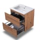 Conjunto de mueble de baño pequeño Nivo Bruntec 2 cajones suspendido detalle 6