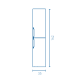 Columna de baño Wave Royo croquis 6