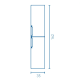 Columna de baño Wave Royo croquis 7