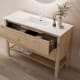 Conjunto de mueble de baño de madera maciza Laponia Bruntec detalle 4
