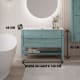 Conjunto de mueble de baño de madera maciza Laponia Bruntec croquis 6