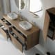 Mueble de baño con encimera de madera Palilleria Horizontal Alpes 9 Bruntec detalle 2