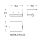 Portarrollos de baño Architect S+ Cosmic croquis 22