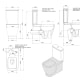 Inodoro Look Unisan Sanindusa croquis 11