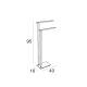Toallero de baño de pie Luxor Manillons Torrent croquis 2