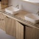 Mueble de baño con encimera de madera maciza Alpes 15 Bruntec croquis 3