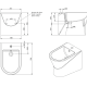 Pack inodoro + bide Urb.y Unisan Sanindusa croquis 9