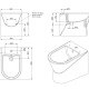 Pack inodoro + bide Urb.y Unisan Sanindusa croquis 10