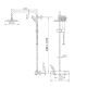Conjunto de ducha Londres Imex Croquis 4