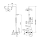 Conjunto de ducha Firenze Imex croquis 9