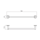 Conjunto de accesorios de baño Essential Medimex croquis 9