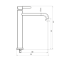 Grifo de lavabo Sirio GME croquis 9