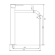 Grifo de lavabo Sirio GME croquis 9
